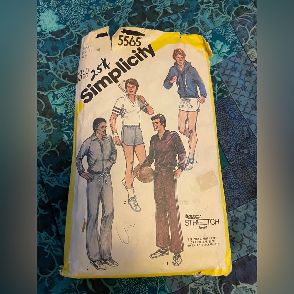 Simplicity Vintage Men's Sewing Pattern